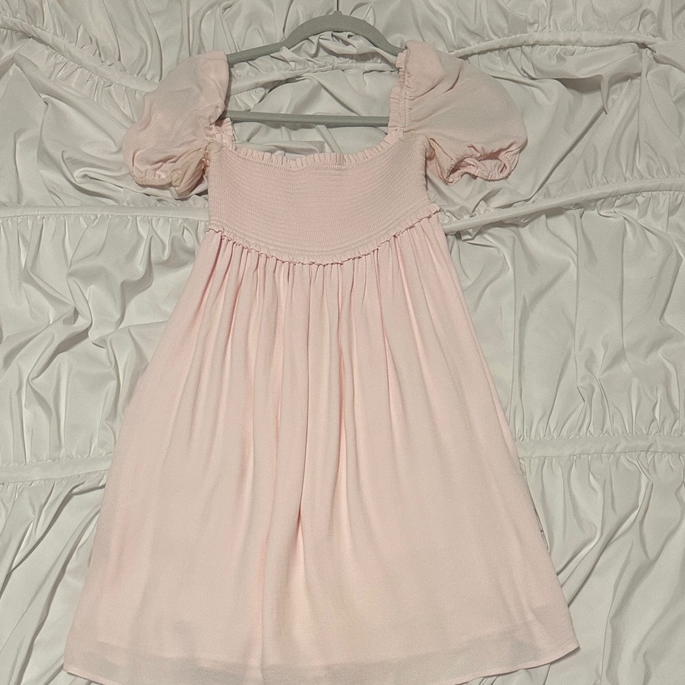 Aritzia Light Pink Hadley Dress